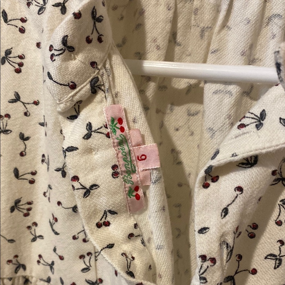 Bonpoint- Blanc Cherry Print Blouse